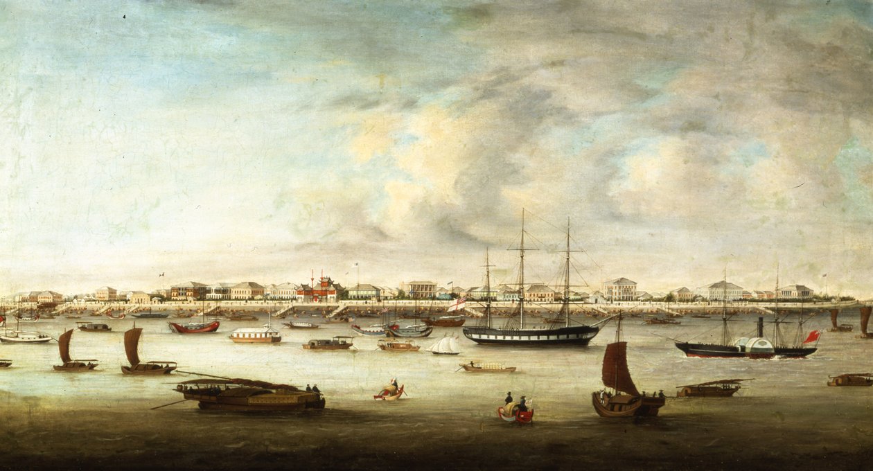 سفن الصيد الصينية ، شنغهاي ، c.1857 بواسطة تشاو كوا