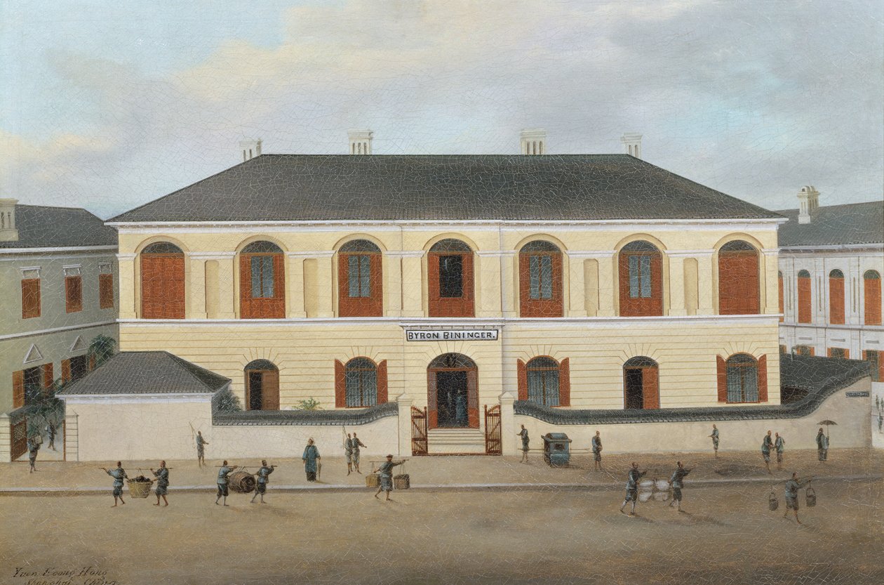 The House of Byron Bininger (1826-1903) ، شنغهاي ، c.1870 بواسطة تشاو كوا