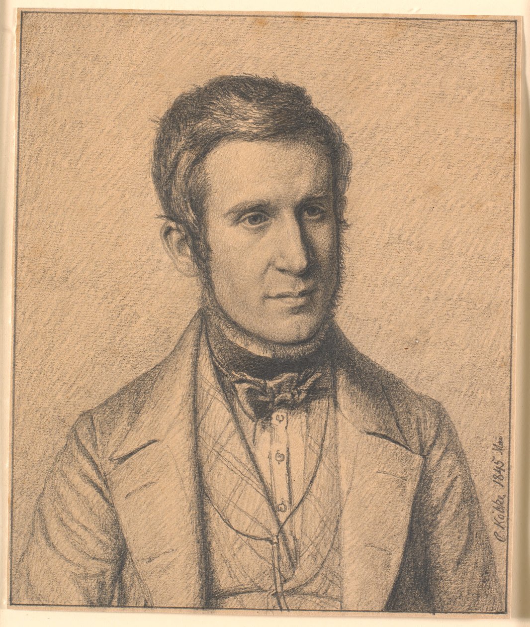 صورة لشقيق زوجة الفنان كريستين كريستنسن كوبكه (1817-1846) بواسطة كريستين كوبكي