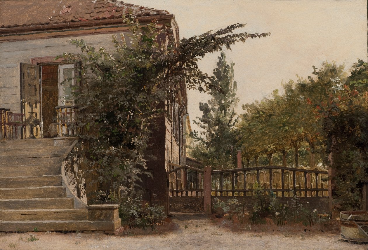 The Garden Steps المؤدية إلى Artist&39;s Studio في Blegdammen خارج كوبنهاغن بواسطة كريستين شيليروب كوبكي
