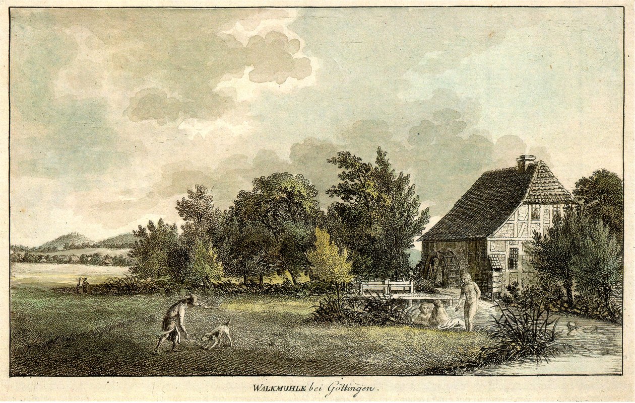 Walkemühle على قناة Leine جنوب وسط مدينة غوتنغن. بواسطة كريستيان أندرياس بسيمان