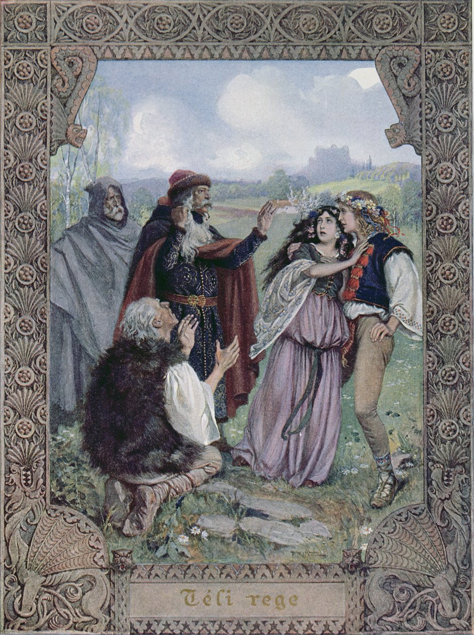 رسم توضيحي من "حكاية الشتاء" بقلم ويليام شكسبير (1564-1616) ص 1900 بواسطة كريستيان أوغست برينتز