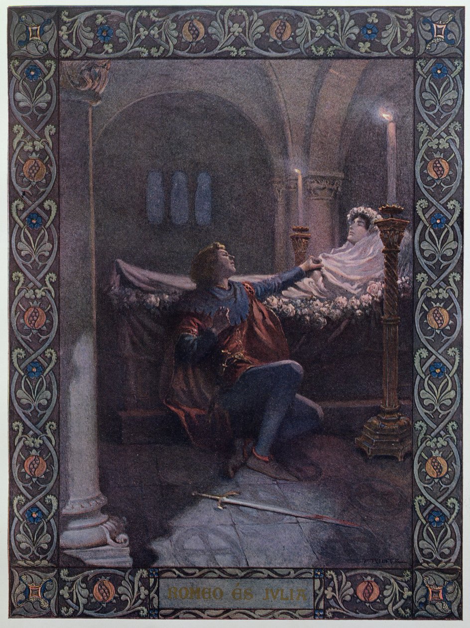 روميو وجولييت ، c.1900 بواسطة كريستيان أوغست برينتز