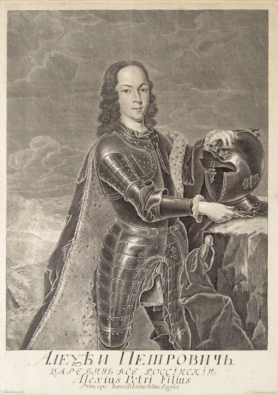 صورة Tsarevich Alexei Petrovich من روسيا 1690-1718 ، ج. 1740 بواسطة كريستيان ألبريشت ورتمان