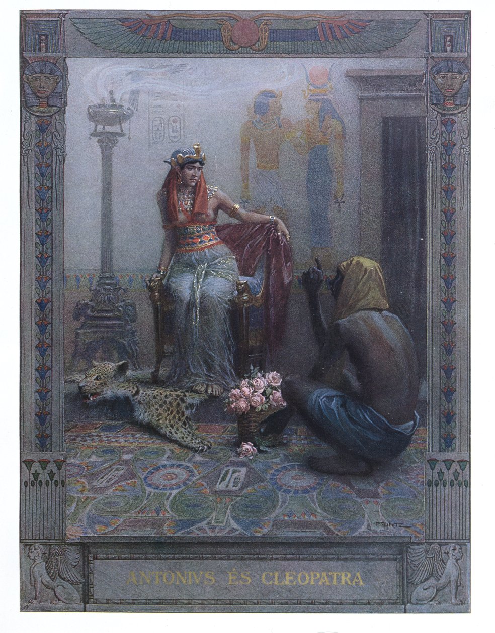 كليوباترا ، مشهد من "أنتوني وكليوباترا" بقلم ويليام شكسبير (1564-1616) بواسطة كريستيان أوغست برينتز