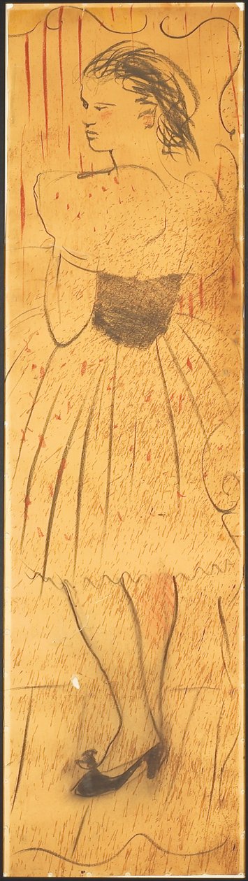 بالثلاثي (رسم مشهد العشاق) (قلم رصاص على ورق) (انظر أيضًا 742028-29) بواسطة كريستيان بيرارد