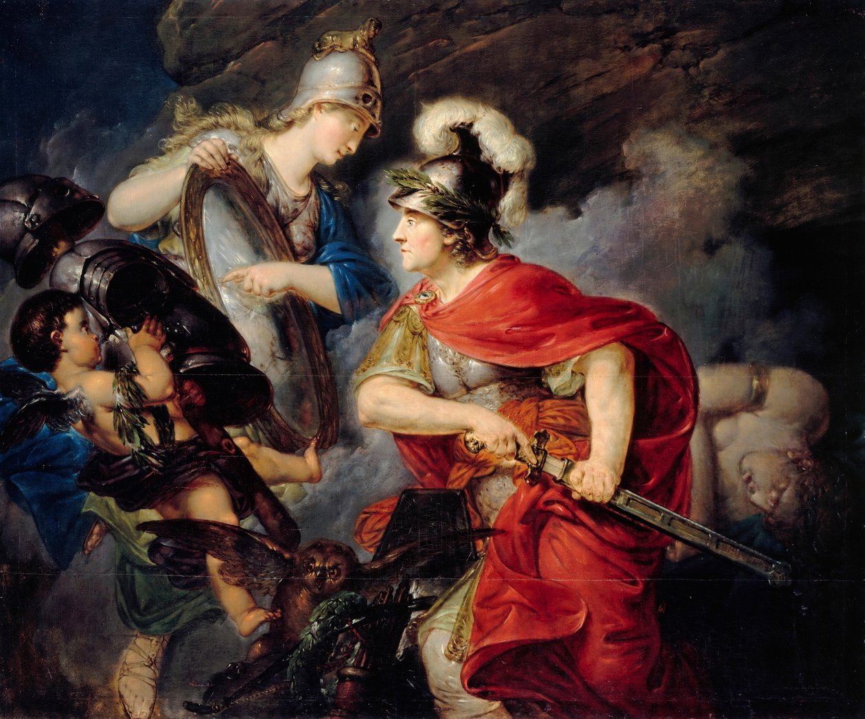 رمزية فريدريك العظيم مثل Perseus بداية حرب السنوات السبع ، 1789 بواسطة كريستيان برنارد رود