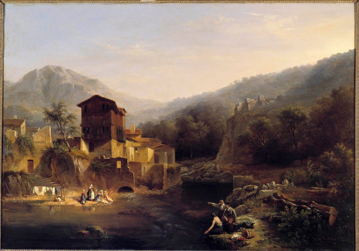 منظر للجبال رسم كريستيان برون (1793-1849) 1834 أورليانز ، متحف الفنون الجميلة بواسطة كريستيان برون