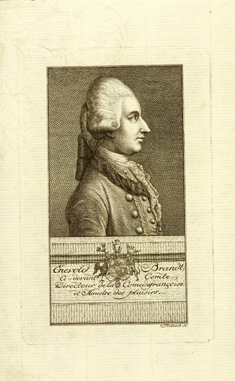 صورة الكونت إنفولد براندت 1738-1772 ، 1773. بواسطة كريستيان فريدريش فريتشش