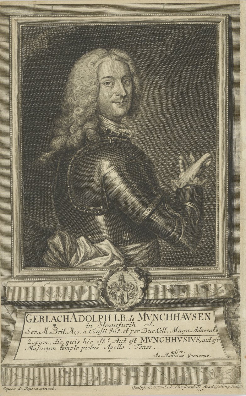 صورة لـ Gerlach Adolph von Munchausen 1688-1770 ، 1738. بواسطة كريستيان فريدريش فريتشش