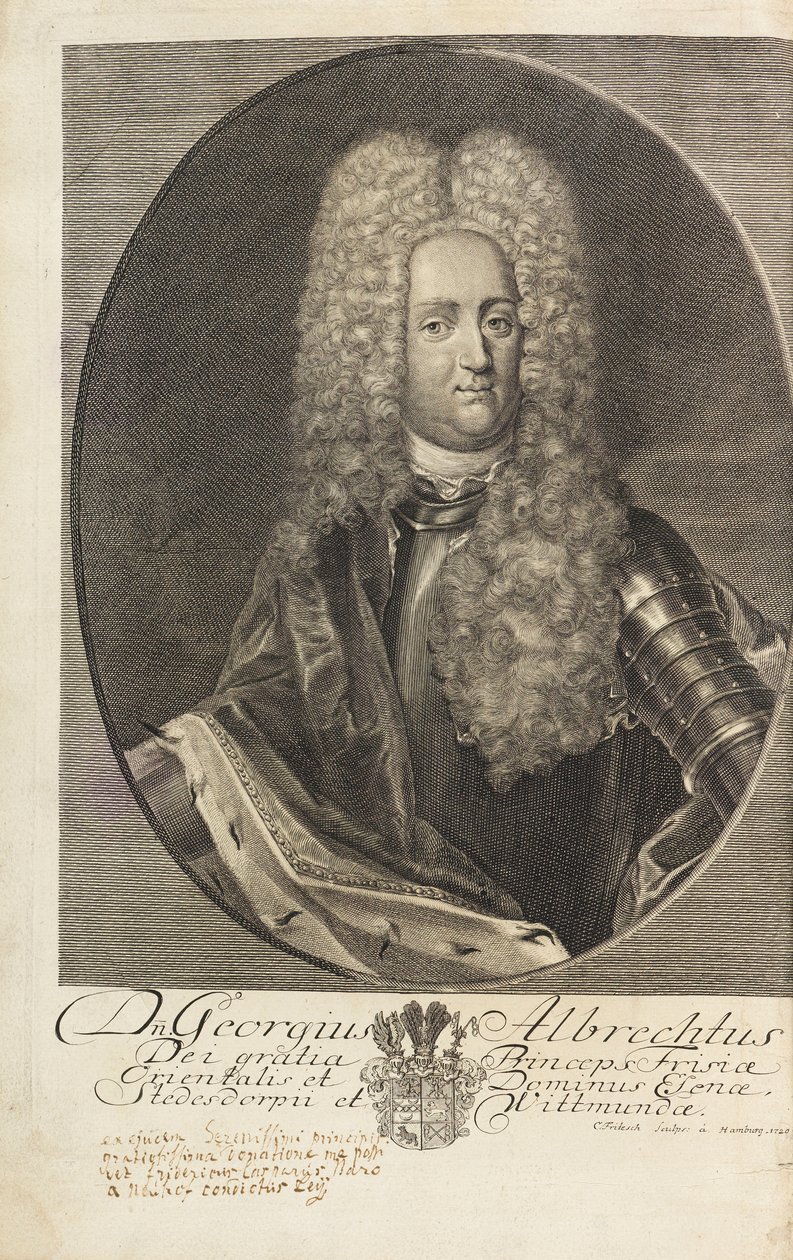 صورة للأمير جورج ألبرت أمير شرق فريزيا 1690-1734 ، 1720. بواسطة كريستيان فريتش