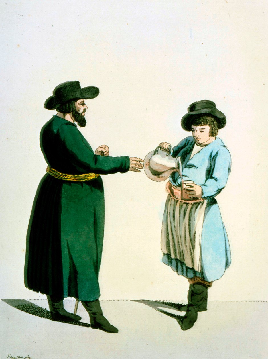بائع كفاس ، 1799. بواسطة كريستيان جوتفريد هاينريش جيسلر