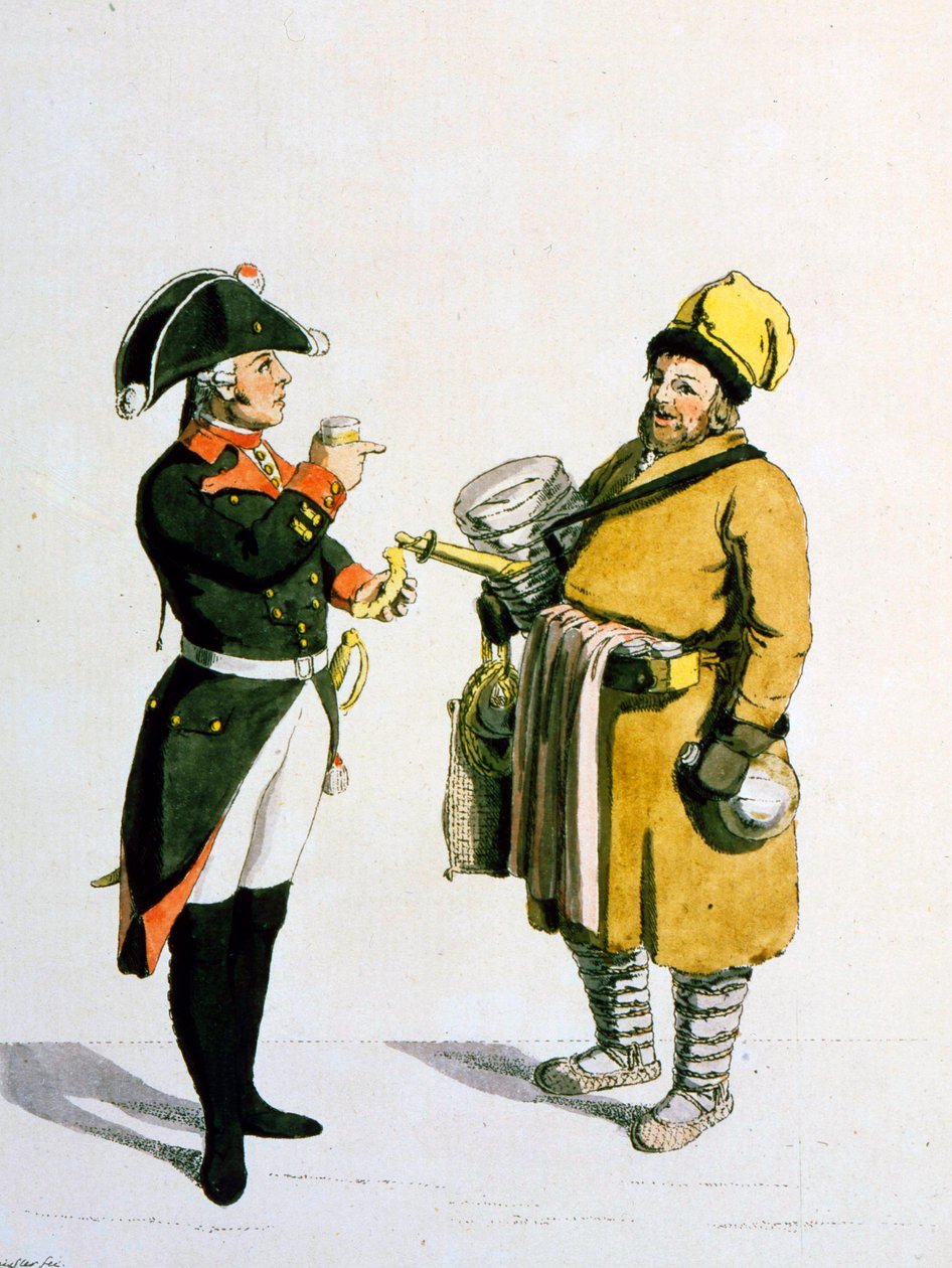 بائع Sbiten ، 1799. بواسطة كريستيان جوتفريد هاينريش جيسلر