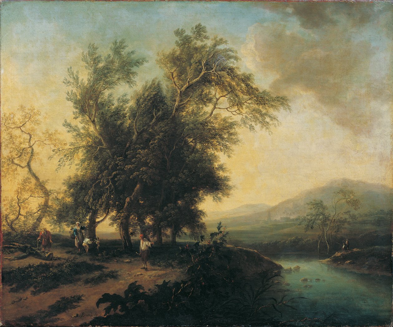 Landschaft mit Staffage بواسطة كريستيان هيلفجوت براند