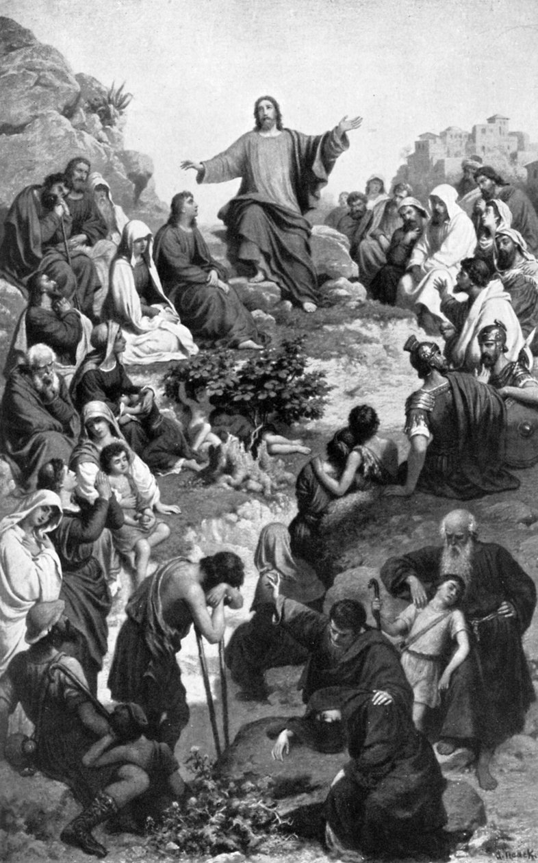"العظة على الجبل" ، 1926. بواسطة كريستيان كارل أوغست نواك