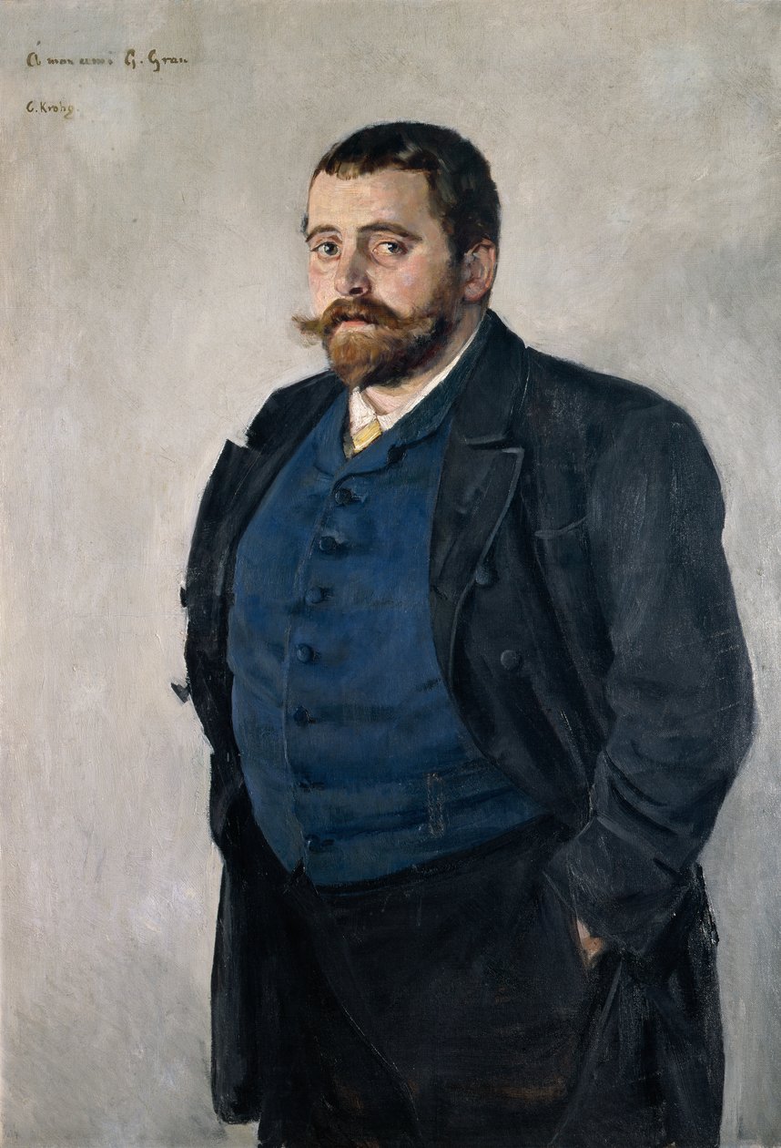 غيرهارد غران (1856-1925)، أستاذ الأدب الاسكندنافي بواسطة كريستيان كروهيج