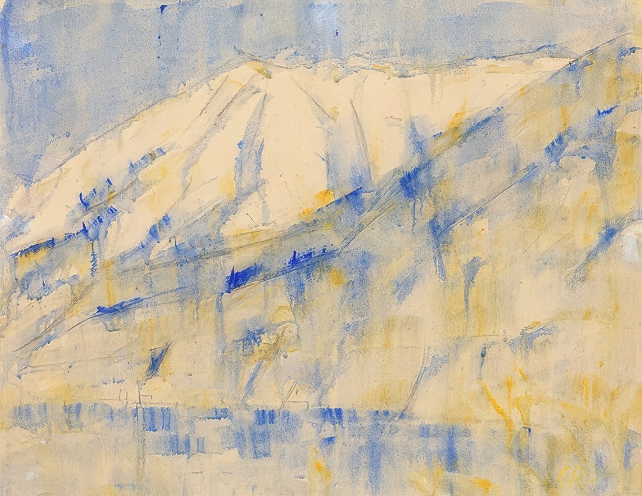 جبل في الثلج بالقرب من لوغانو. 1934 بواسطة كريستيان رولفس