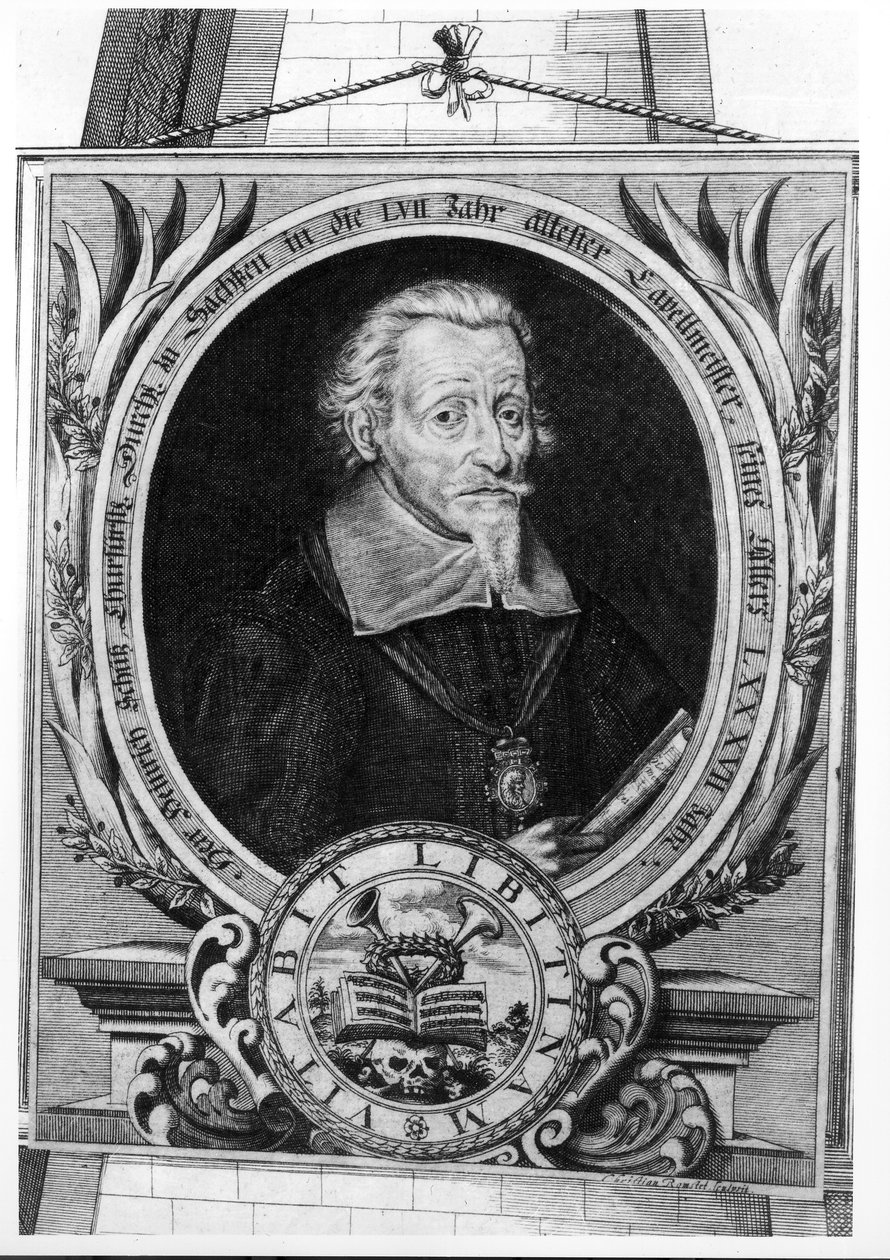 صورة هاينريش شوتز (1585-1672) بواسطة كريستيان رومستيد أو رومستيت