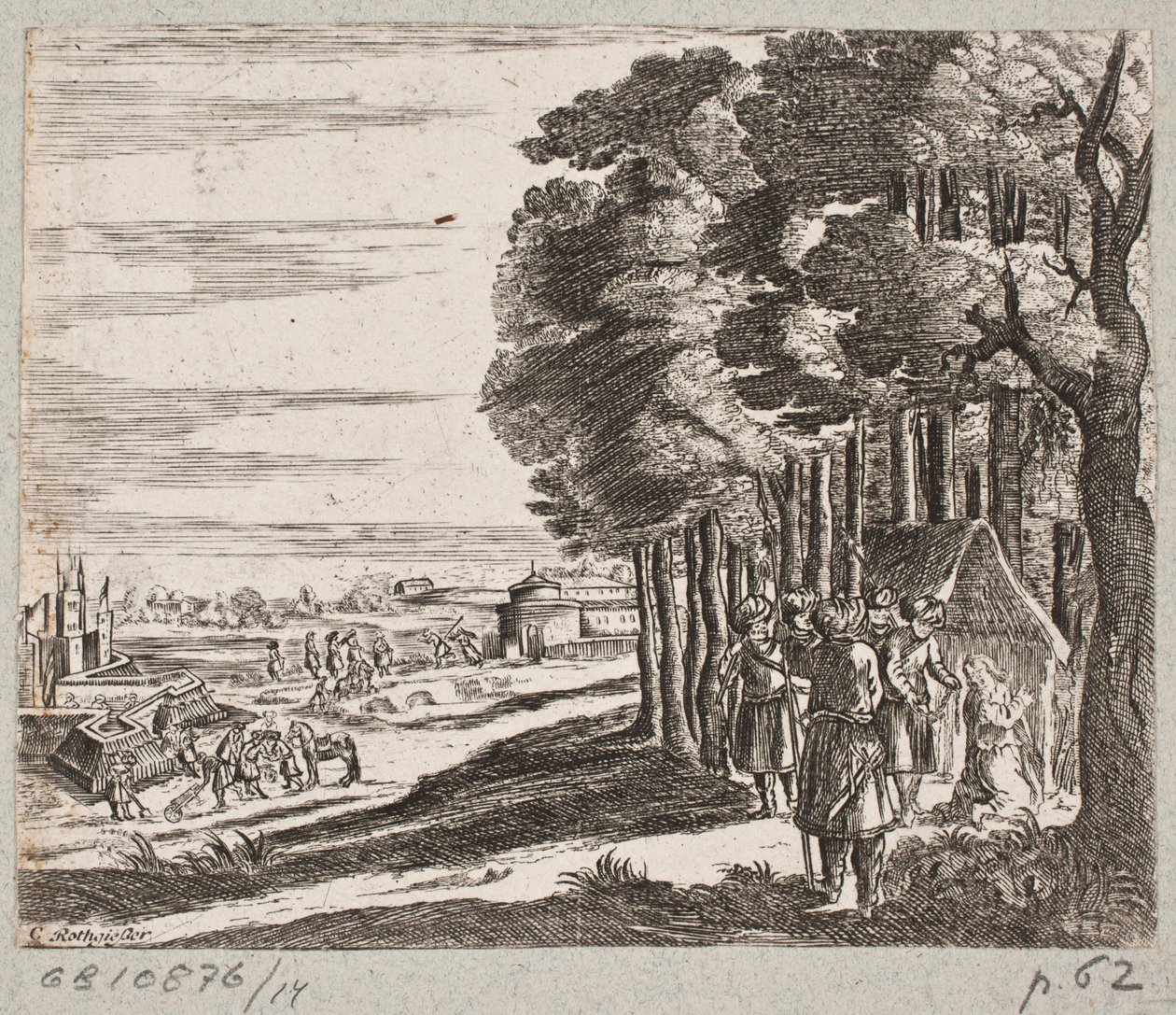 رسم توضيحي لآدم أوليريوس ، "روزنتال الفارسية لشاعر بارع شيش سعدي [...]" ، شليسفيغ 1660 بواسطة كريستيان روثجيسر