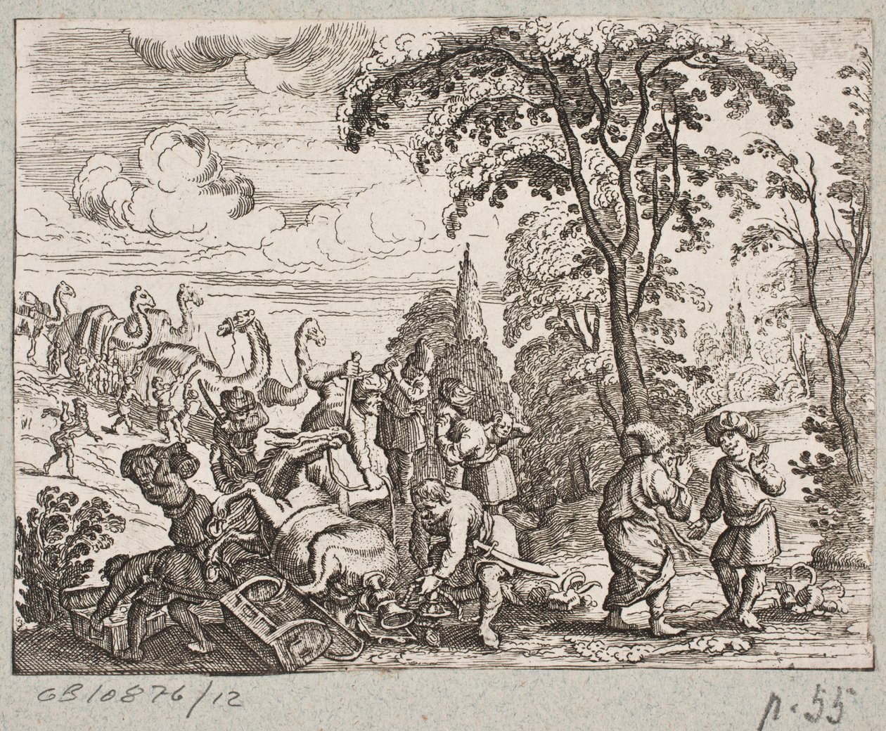 رسم توضيحي لآدم أوليريوس ، "روزنتال الفارسية لشاعر بارع شيش سعدي [...]" ، شليسفيغ 1660 بواسطة كريستيان روثجيسر