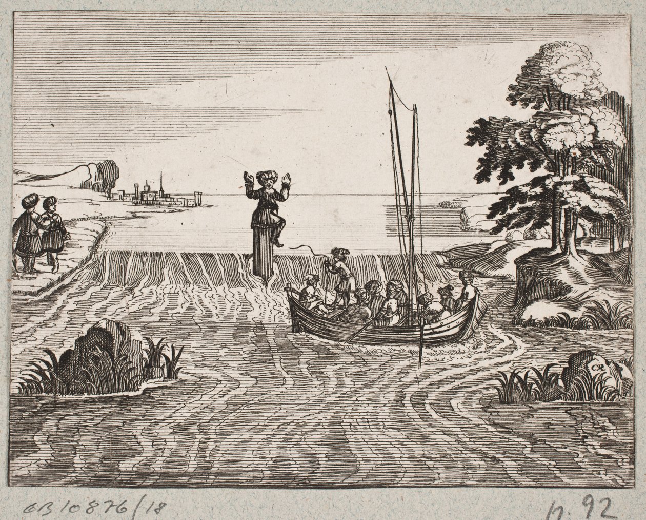 رسم توضيحي لآدم أوليريوس ، "روزنتال الفارسية لشاعر بارع شيش سعدي [...]" ، شليسفيغ 1660 بواسطة كريستيان روثجيسر