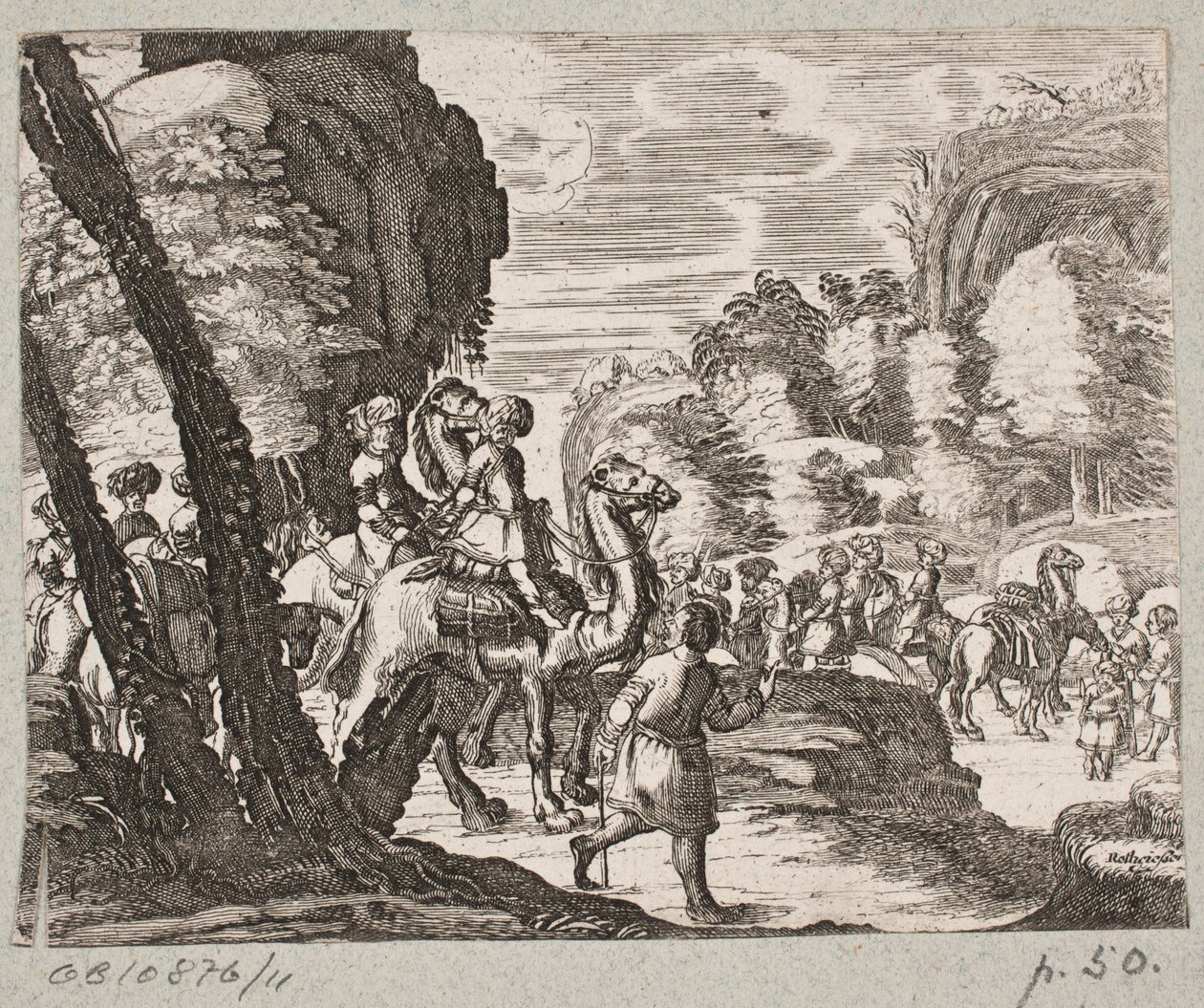 رسم توضيحي لآدم أوليريوس ، "روزنتال الفارسية لشاعر بارع شيش سعدي [...]" ، شليسفيغ 1660 بواسطة كريستيان روثجيسر
