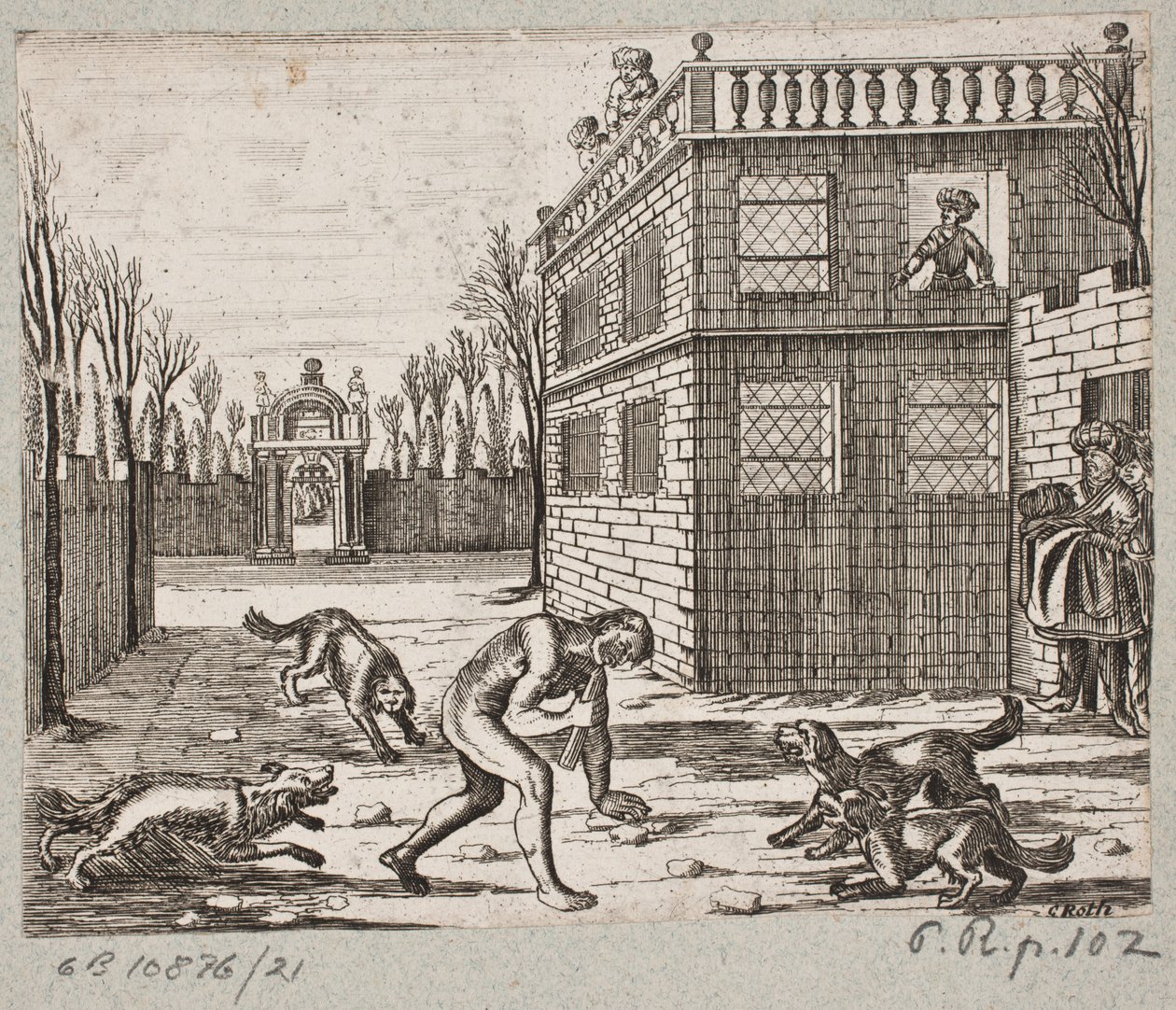 رسم توضيحي لآدم أوليريوس ، "روزنتال الفارسية لشاعر بارع شيش سعدي [...]" ، شليسفيغ 1660 بواسطة كريستيان روثجيسر
