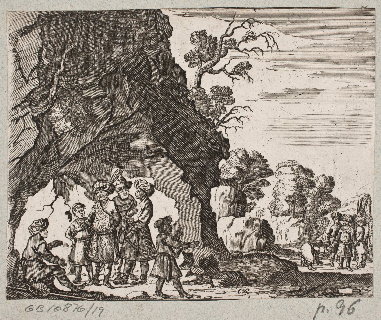 رسم توضيحي لآدم أوليريوس ، "روزنتال الفارسية لشاعر بارع شيش سعدي [...]" ، شليسفيغ 1660 بواسطة كريستيان روثجيسر