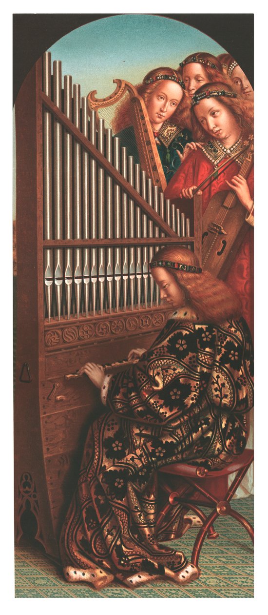 القديسة سيسيليا في الأرغن ، 1865. بواسطة كريستيان شولتز