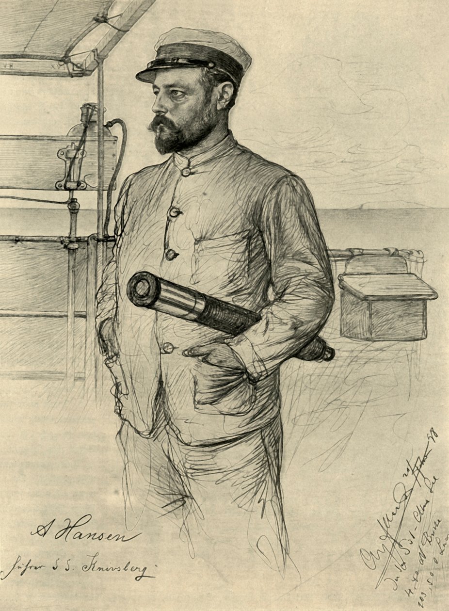 هانسن ، الضابط الأول في 'Knivsberg' ، بحر الصين الجنوبي ، 1898. بواسطة كريستيان فيلهلم أليرز