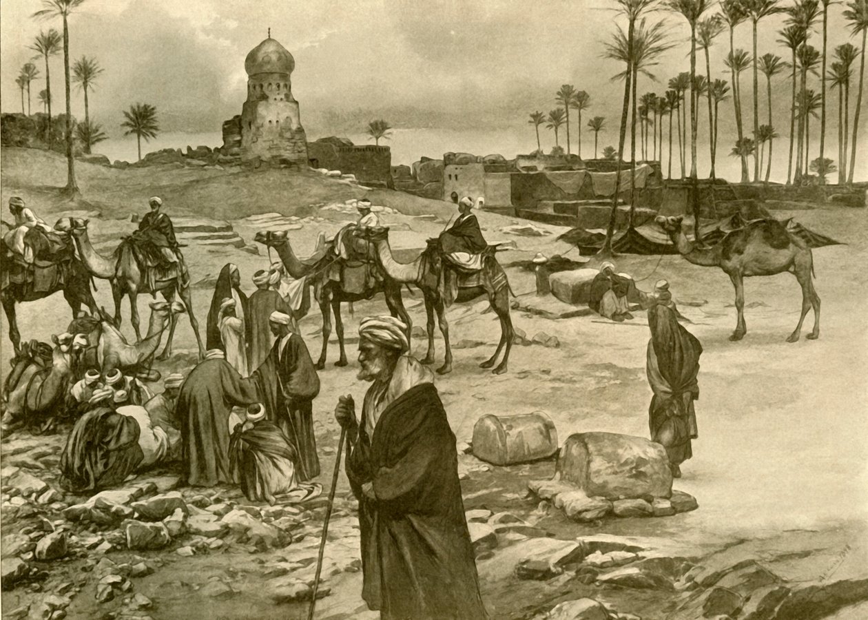 قافلة في ميت راين 1898. بواسطة كريستيان فيلهلم أليرز
