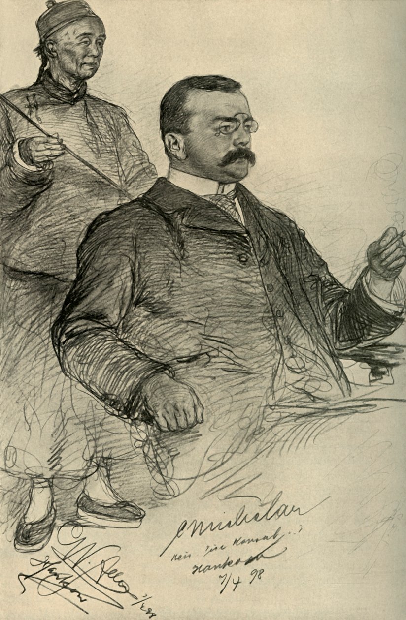 رجل أوروبي ، هانكو ، الصين ، 1898. بواسطة كريستيان فيلهلم أليرز