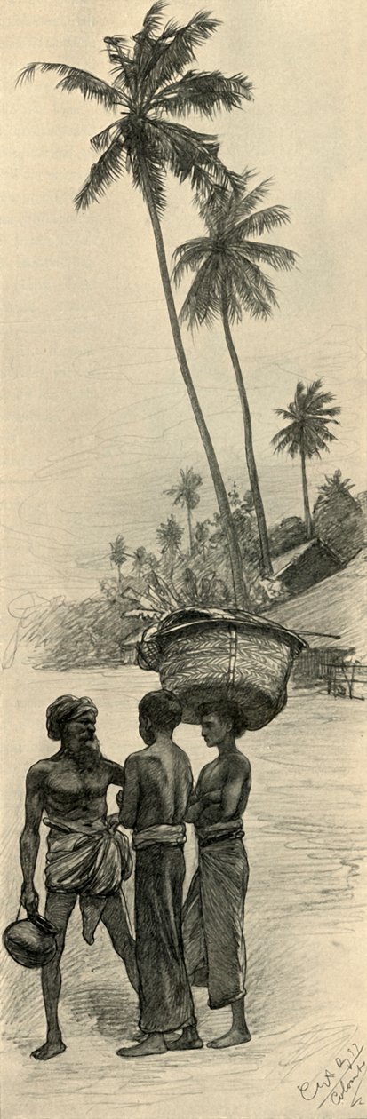 مجموعة من الرجال ، كولومبو ، سيلان ، 1898. بواسطة كريستيان فيلهلم أليرز
