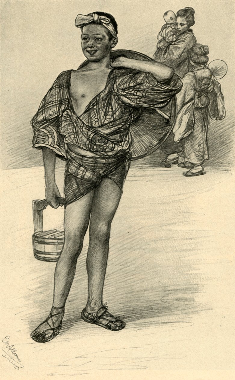 فتى ياباني ، 1898. بواسطة كريستيان فيلهلم أليرز