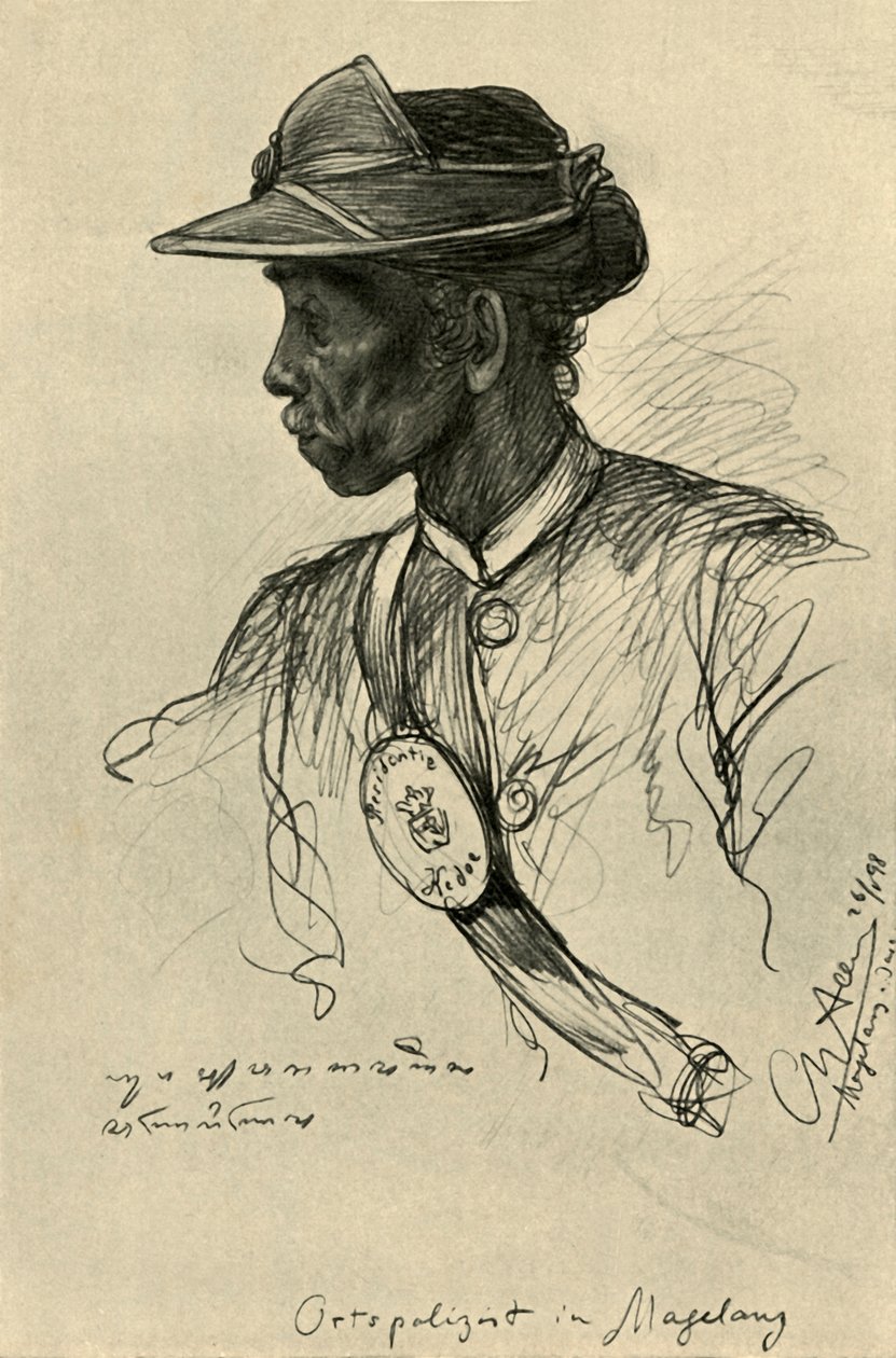 شرطي ، ماغالانج ، جاوة ، 1898. بواسطة كريستيان فيلهلم أليرز