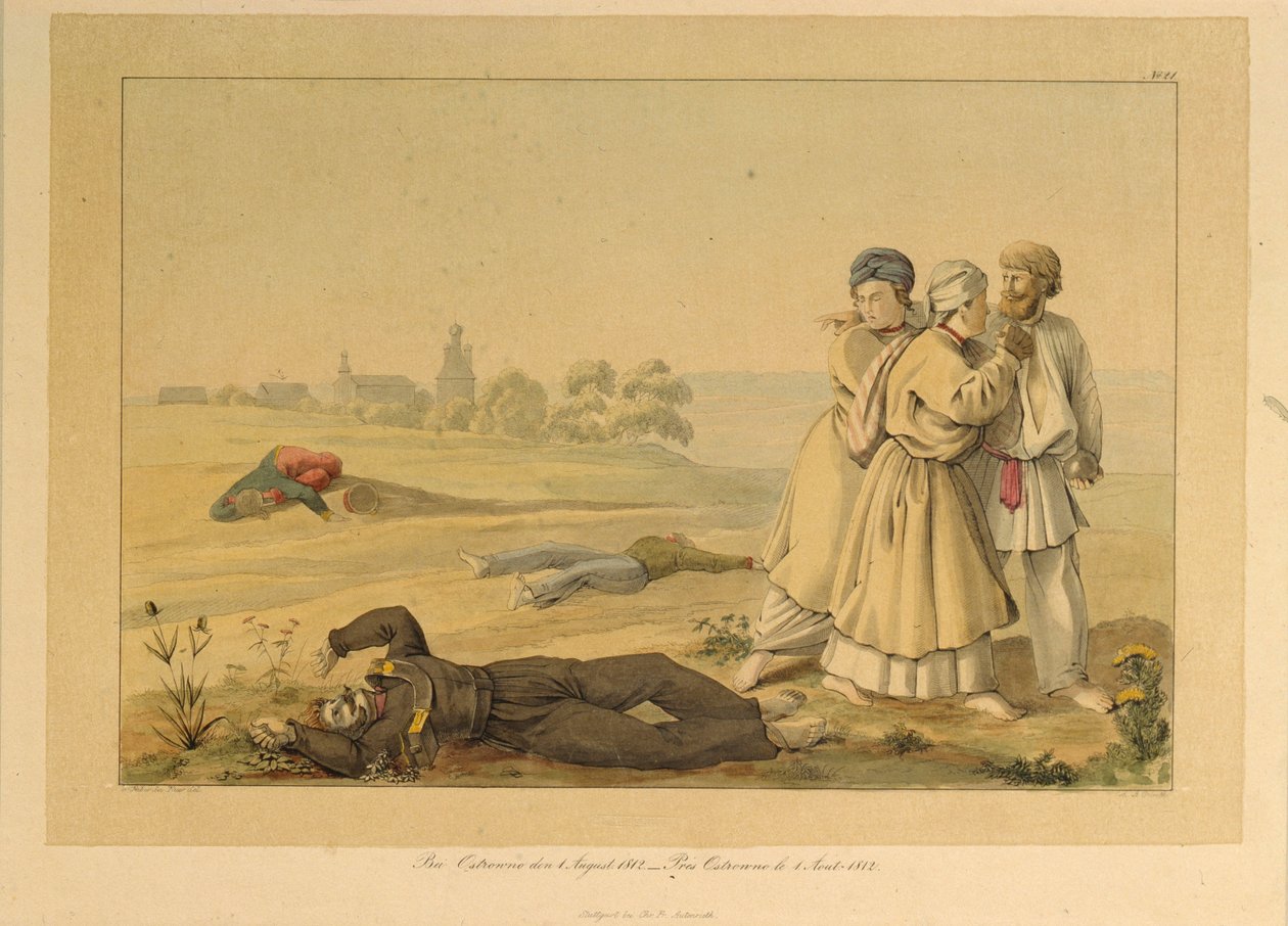 بالقرب من أوستروفنو في 1 أغسطس 1812 ، 1820 بواسطة كريستيان فيلهلم فابر دو فور من