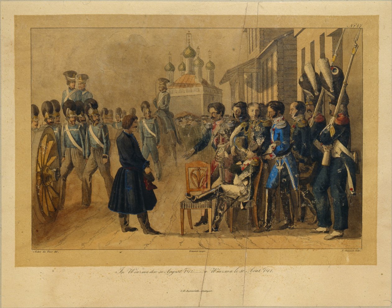 فيازما في 30 أغسطس 1812 ، 1820 بواسطة كريستيان فيلهلم فابر دو فور من