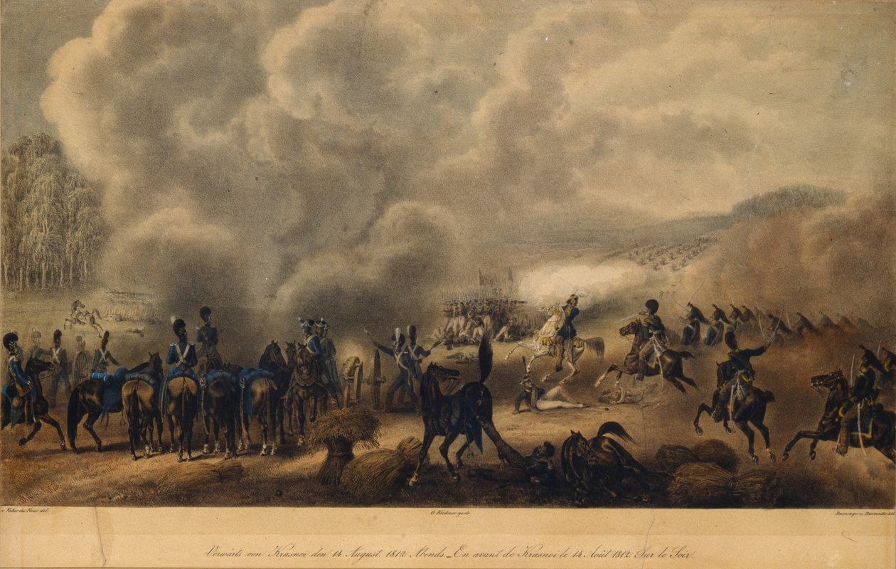 ال معركة كراسنوي في 14 أغسطس 1812 ، 1820s بواسطة كريستيان فيلهلم فون فابر دو فاور