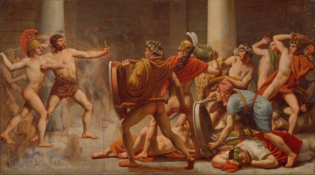 Ulysses الانتقام من خاطبي Penelopes بواسطة كريستوفر فيلهلم إكرسبيرج