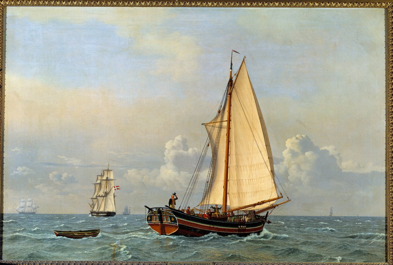 بطانة دنماركية سابقة تعود إلى الوراء في عام 1831 لوحة كريستوفر فيلهلم إيكرسبيرغ (1783-1853) بواسطة كريستوفر فيلهلم إكرسبيرج