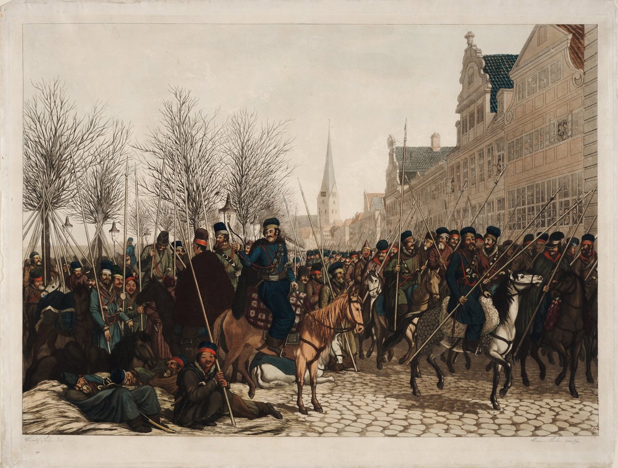 القوزاق في هامبورغ ، 18 مارس 1813 ، 1813 بواسطة كريستوف سور