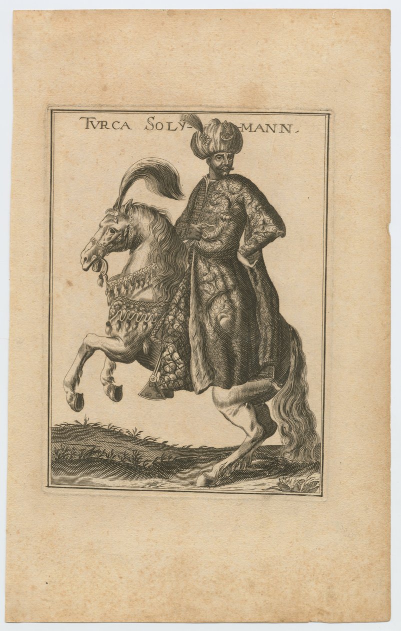 سليمان الثاني 1642-1691 سلطان الدولة العثمانية 1710 بواسطة كريستوف ويجل