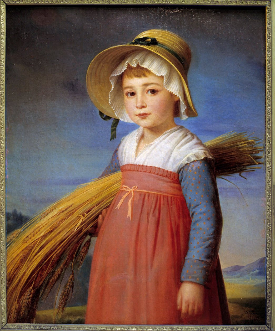 La petite gleaneuse لوحة لكريستوف ديجورج (1786-1854) متحف بارغوين من القرن التاسع عشر ، كليرمون فيران (كليرمون فيران) بواسطة كريستوف توماس ديجورج