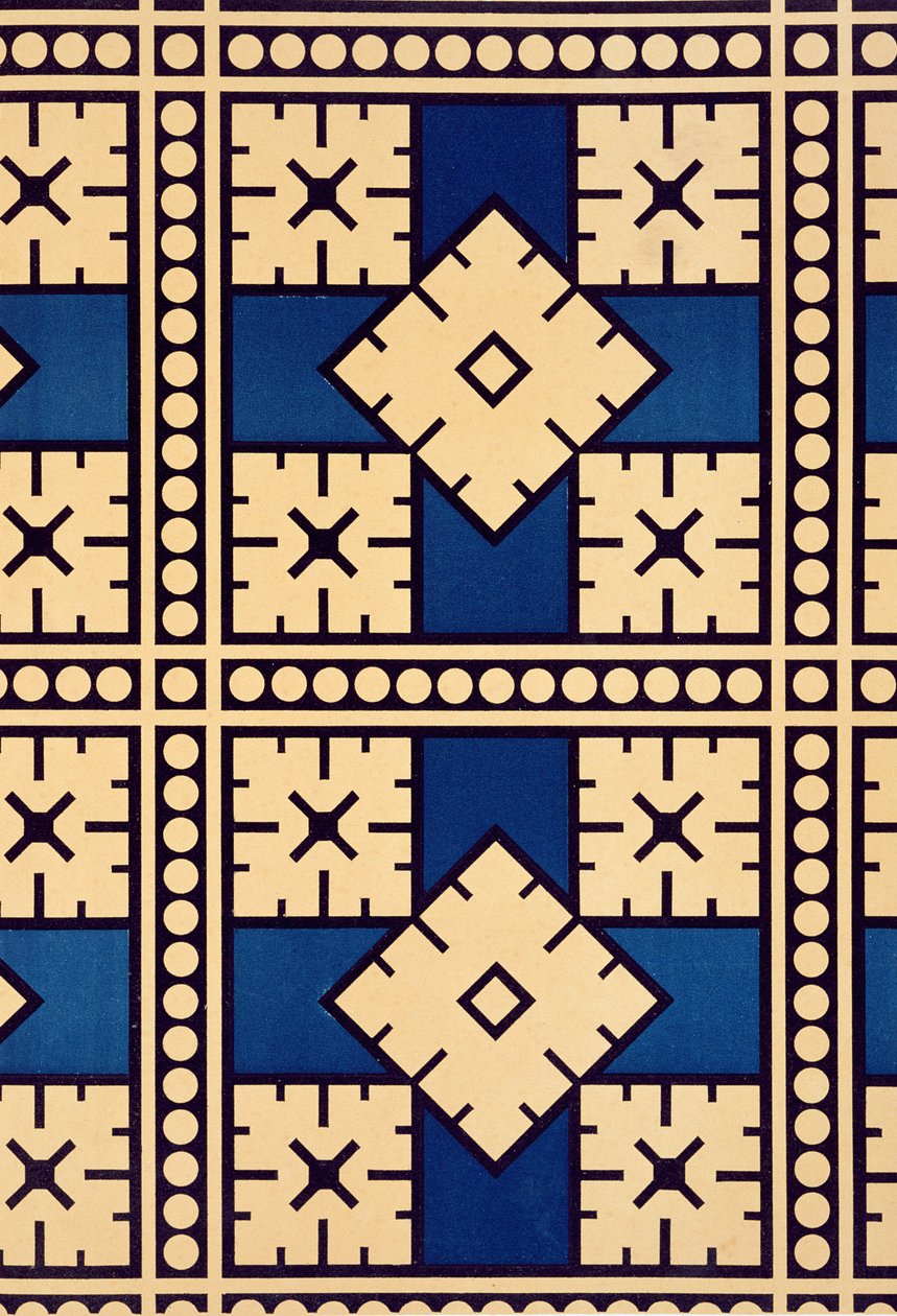 اللوحة الرابعة والأربعون من "دراسات في التصميم" ، ص 1874-76 بواسطة كريستوفر دريسر