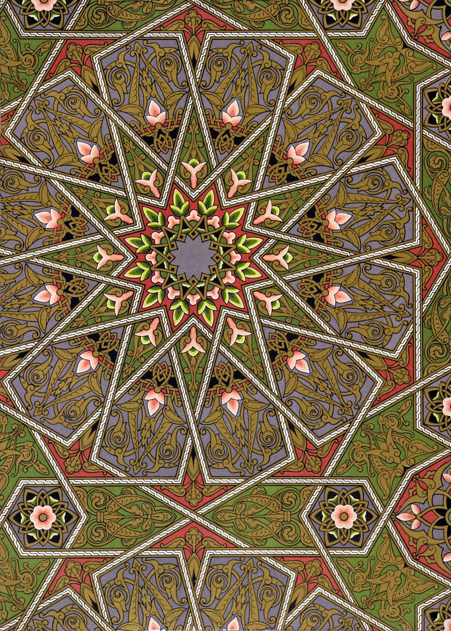 اللوحة الأولى من "دراسات في التصميم" ، ص 1874-76 بواسطة كريستوفر دريسر