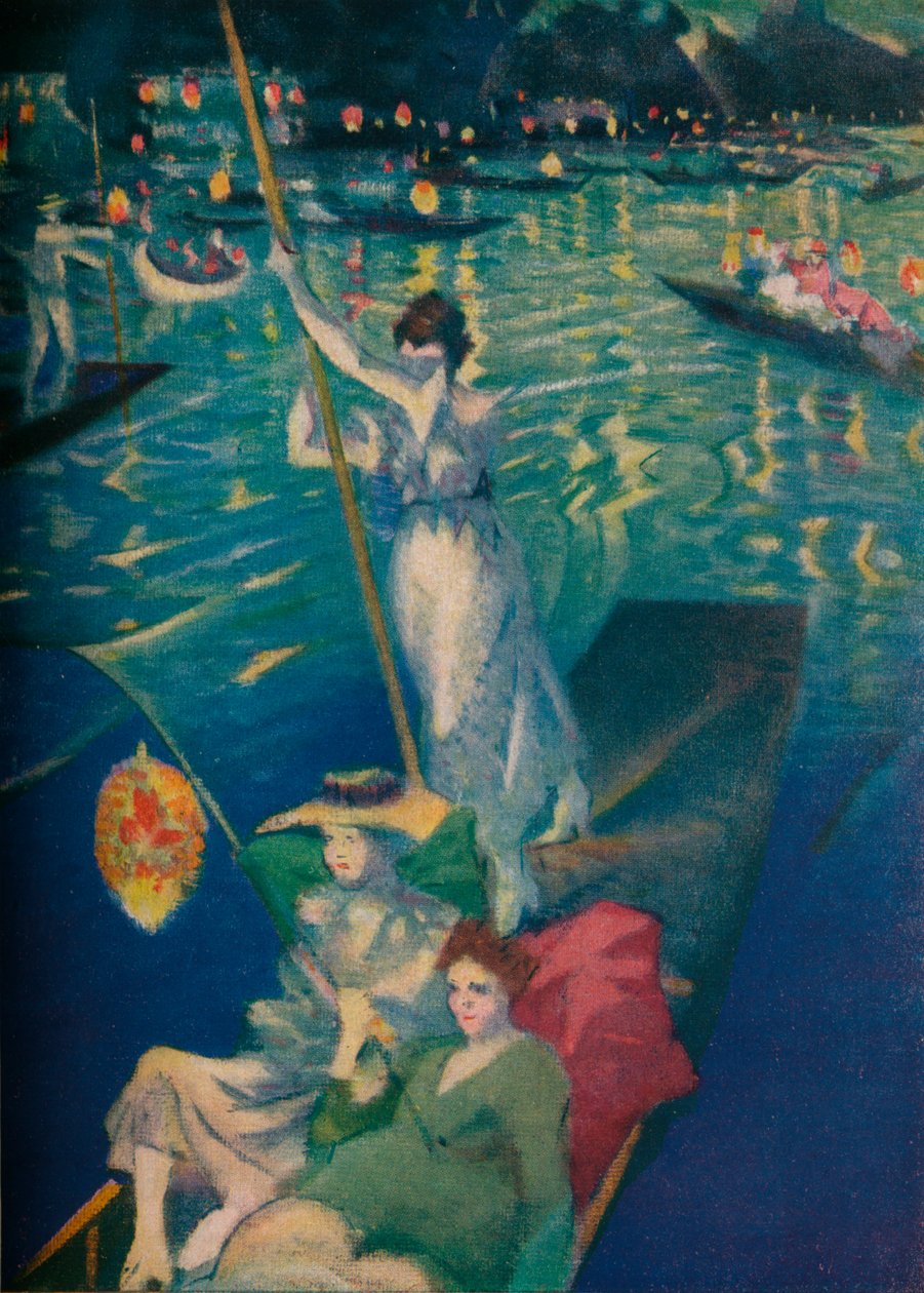 A Thames Regatta ، c1919 بواسطة كريستوفر ريتشارد وين نيفنسون