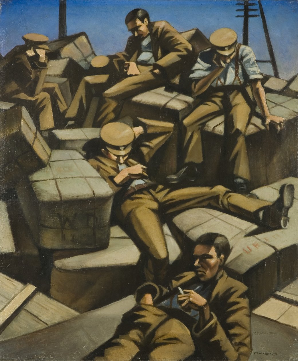 كلب متعب ، 1916 (زيت على قماش) بواسطة كريستوفر ريتشارد وين نيفنسون