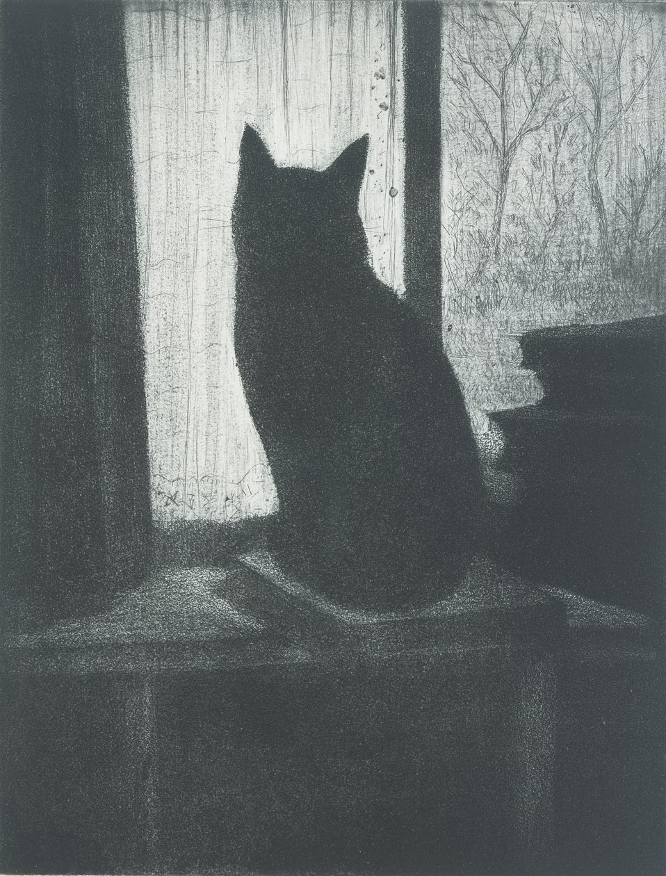 Le Chat، c.1920 (النقش و aquatint) بواسطة كريستوفر ريتشارد وين نيفنسون