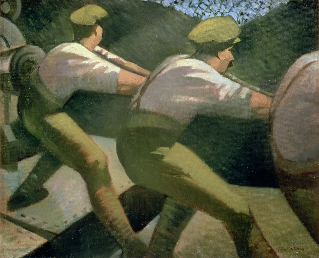 تحميل بندقية في الخنادق 1918 بواسطة كريستوفر ريتشارد وين نيفنسون