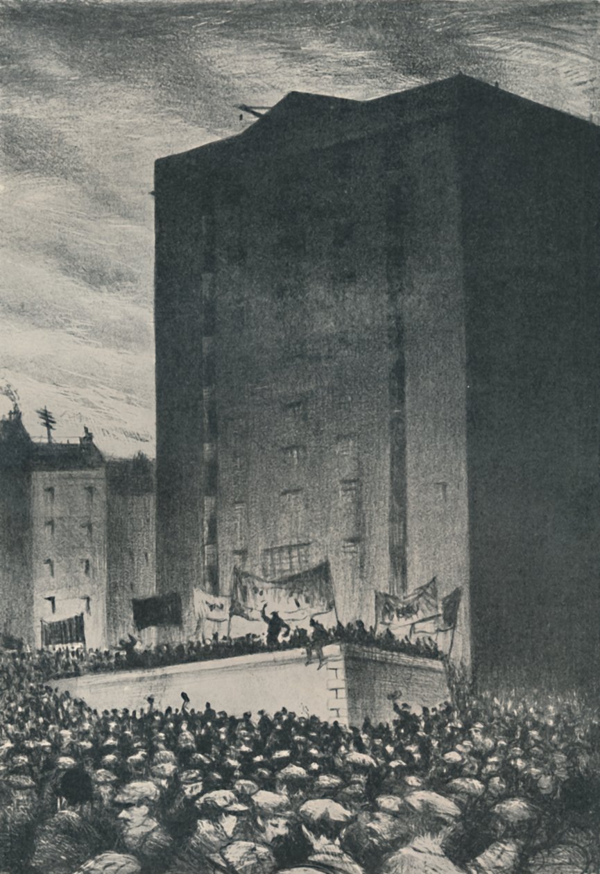 ضربة السكك الحديدية - لقاء في برج هيل ، 1919 ، 1920 بواسطة كريستوفر ريتشارد وين نيفنسون